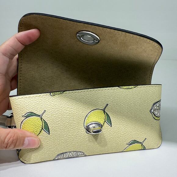 Coach Sunglass Case With Lemon Print CAP11 - Picture 5 of 7